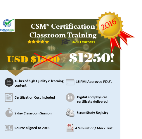 Scrum Master Certification CLASSROOM TRAINING IN NEW YORK,NY