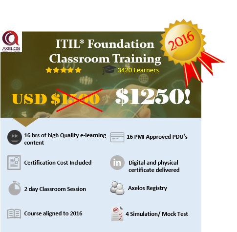 ITIL Foundation Classroom Training in New York, NY